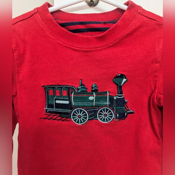 Janie and Jack red reversible train tee - Picture 3 of 3